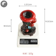 1pc, Creative Flower Mushroom Resin Waterfall Backflow Incense Burner for Halloween and Easter Home Decoration (Without Incense)-Health Wisdom™