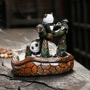 1pc, Creative Resin Panda Home Decorate Backflow Incense Burner Incense Censer (Without Incense)-Health Wisdom™