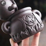 1pc, Creative Wine Jar Star Ornament Backflow Incense Burner Ceramic Handicrafts Holder Home Decor Censer (Without Incense)-Health Wisdom™