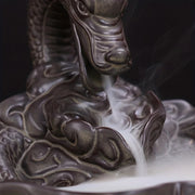 1pc, Dragon Backflow Incense Burner Ceramic Incense Holder for Home Decor Aromatherapy Relaxation Gifts for Home and Office-Health Wisdom™