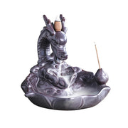 1pc, Dragon Backflow Incense Burner Ceramic Incense Holder for Home Decor Aromatherapy Relaxation Gifts for Home and Office-Health Wisdom™