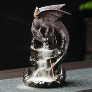 1pc Dragon Ceramic Waterfall Incense Holder - Add A Magical Touch To Your Home Decor! (Without Incense)-Health Wisdom™