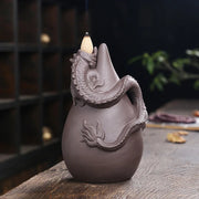 1pc, Dragon Incense Burner, Waterfall Backflow Incense Holder, Aromatherapy Ornament Home Decor Creative Gifts Without Incense-Health Wisdom™
