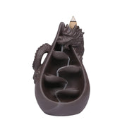1pc, Dragon Incense Burner, Waterfall Backflow Incense Holder, Aromatherapy Ornament Home Decor Creative Gifts Without Incense-Health Wisdom™