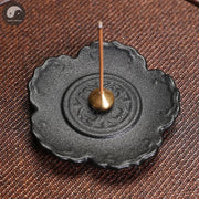 1pc Handmade Ceramic Plum Blossom Incense Burner Copper Incense Stick Holder for Home Relaxation Decor Tea Pet (Without Incense）-Health Wisdom™