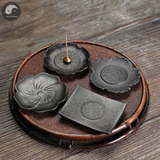 1pc Handmade Ceramic Plum Blossom Incense Burner Copper Incense Stick Holder for Home Relaxation Decor Tea Pet (Without Incense）-Health Wisdom™