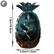 1pc, Handmade Pineapple Incense Burner, Home Decorations Ceramics Pineapple Waterfall Backflow Incense Burner (Without Incense)-Health Wisdom™