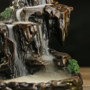 1pc, Incense Cones Burner, Incense Burner Holder Resin Backflow Incense Burner Mountain Stream Censer Holder (Without Incense)-Health Wisdom™