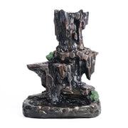 1pc, Incense Cones Burner, Incense Burner Holder Resin Backflow Incense Burner Mountain Stream Censer Holder (Without Incense)-Health Wisdom™