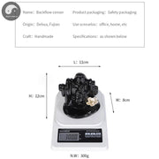 1pc, Lucky Lotus Ceramic Sandalwood Incense Burner Backflow Incense Burner Incense Stick Holder , Home Decor (Without Incense)-Health Wisdom™