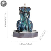1pc, Pretty Woman Ceramic Handicrafts Home Decorate Backflow Incense Burner Incense Censer (Without Incense)-Health Wisdom™