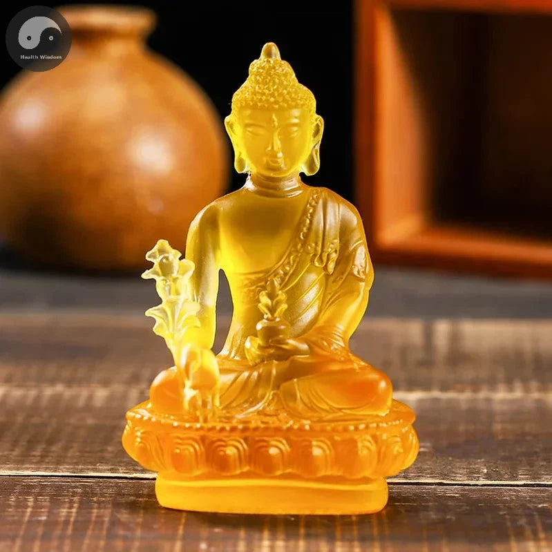 1pc, Resin Craft Home Decoration Buddha Statue Buddhism Sculpture Thailand Buddha Sculpture Zen Decor Ornaments Car Decoration-Health Wisdom™
