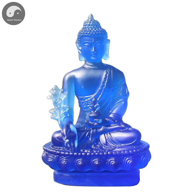1pc, Resin Craft Home Decoration Buddha Statue Buddhism Sculpture Thailand Buddha Sculpture Zen Decor Ornaments Car Decoration-Health Wisdom™