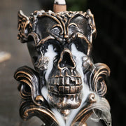 1pc Resin Creative Skull Backflow Incense Burner Aromatherapy For Home Decoration Incense Burner Ornaments (Without Incense)-Health Wisdom™