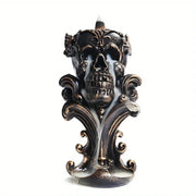 1pc Resin Creative Skull Backflow Incense Burner Aromatherapy For Home Decoration Incense Burner Ornaments (Without Incense)-Health Wisdom™