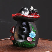 1pc Resin Waterfall Incense Burner Halloween Pumpkin Backflow Incense Burner Home Decor Home Aromatherapy (Without Incense)-Health Wisdom™