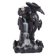 1pc Vintage Dragon Backflow Incense Burner Household Burner Home Decor Creative Home Aromatherapy Gift (Without Incense)-Health Wisdom™