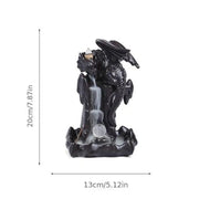 1pc Vintage Dragon Backflow Incense Burner Household Burner Home Decor Creative Home Aromatherapy Gift (Without Incense)-Health Wisdom™