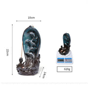 1pc, Waterfall Incense Burner Ceramic Incense Holder Home Decor Creative Home Aromatherapy Gift - Perfect Home Decoration Craft!-Health Wisdom™