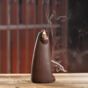 1pc, Zen Meditation Home Decor High Mountain Waterfall Backflow Incense Cones Burner Incense Stick Holder Censer Tea Pet-Health Wisdom™