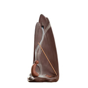 1pc, Zen Meditation Home Decor High Mountain Waterfall Backflow Incense Cones Burner Incense Stick Holder Censer Tea Pet-Health Wisdom™