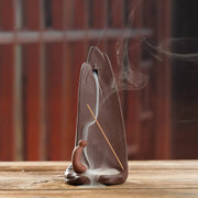 1pc, Zen Meditation Home Decor High Mountain Waterfall Backflow Incense Cones Burner Incense Stick Holder Censer Tea Pet-Health Wisdom™