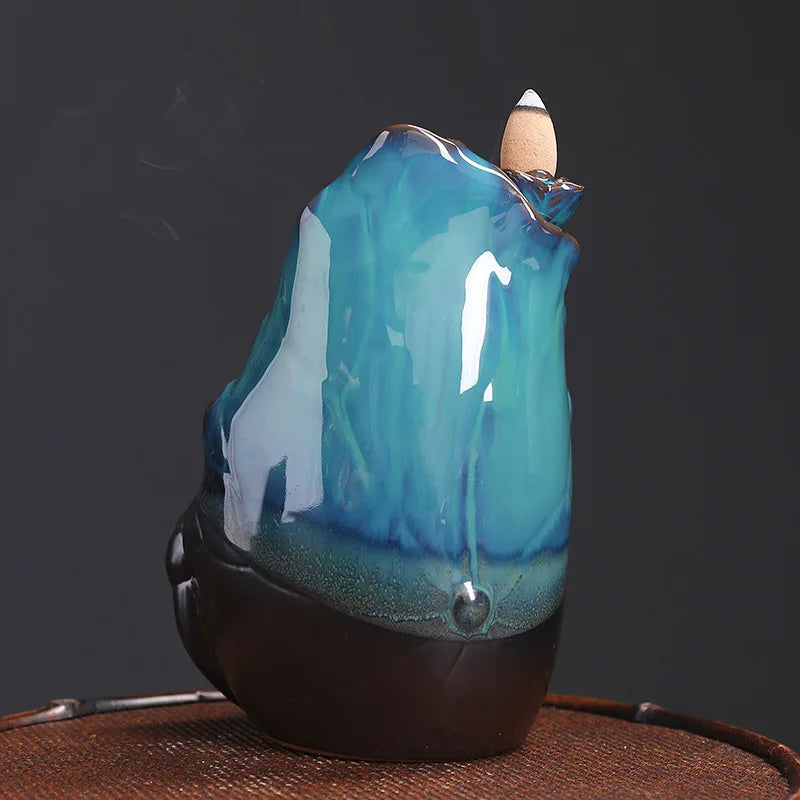 1pc,Beautiful Ceramic Lotus Incense Burner - Perfect Home Decoration Craft! (Without Incense）-Health Wisdom™