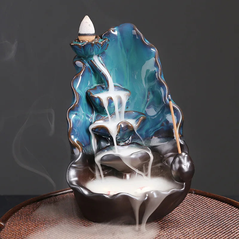 1pc,Beautiful Ceramic Lotus Incense Burner - Perfect Home Decoration Craft! (Without Incense）-Health Wisdom™