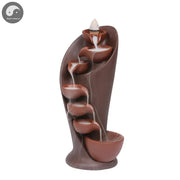 1pc,Handmade Torch Design Waterfall Incense Burner Creative Home Decor Incense Holder Portable Ceramic Censer (Without Incense)-Health Wisdom™