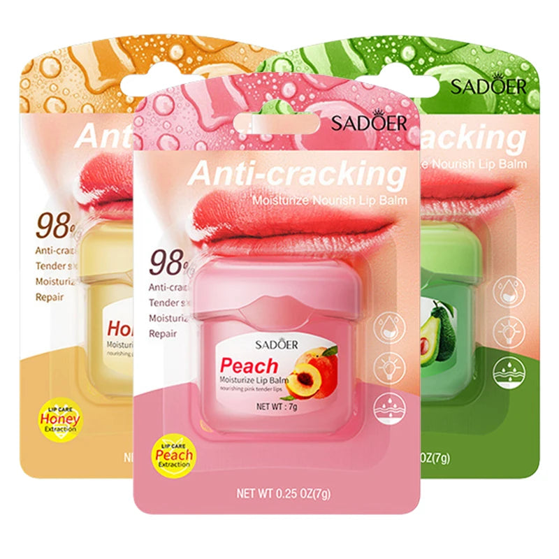 1pcs Honey Peach Lip Balm Long-lasting Moisturizing Non-sticky Lipstick Repairing Anti-wrinkle Lips Skin Care Lip Plumper-Health Wisdom™