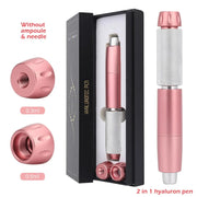 2 in1 Injection Gun Hyaluron Pen Kit + 0.3ml&0.5ml Ampoule Gold Hyaluronic Acid Pen Nebulizer Lip Injector Anti-Wrinkles Device-Health Wisdom™