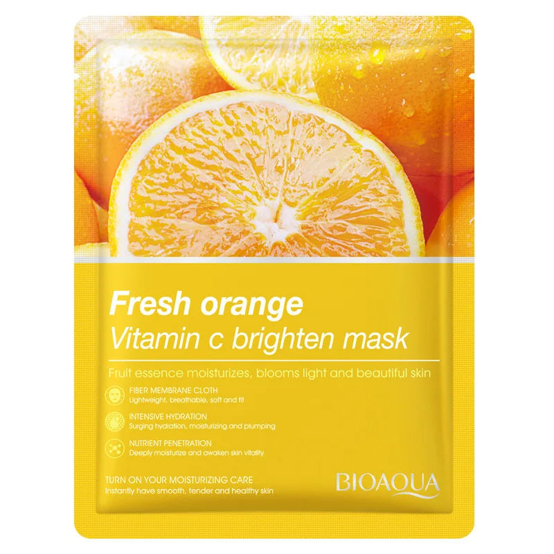 20 Pieces Natural Fruit Plant Facial Mask Sheets Moisturizing Oil-Control Blueberry Cucumber Pomegranate Fruit Aloe Face Mask-Health Wisdom™