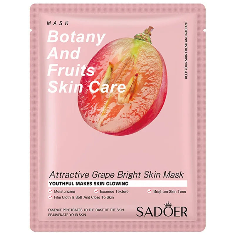 20 Pieces Plant Fruit Mask Sheets Set Hyaluronic Acid Rice Ginseng Broccoli Lavender Whitening Anti-wrinkle Skin Care-Health Wisdom™