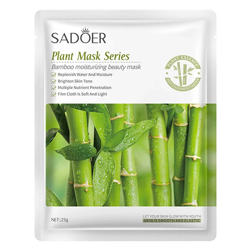 20 Pieces Plant Fruit Mask Sheets Set Hyaluronic Acid Rice Ginseng Broccoli Lavender Whitening Anti-wrinkle Skin Care-Health Wisdom™