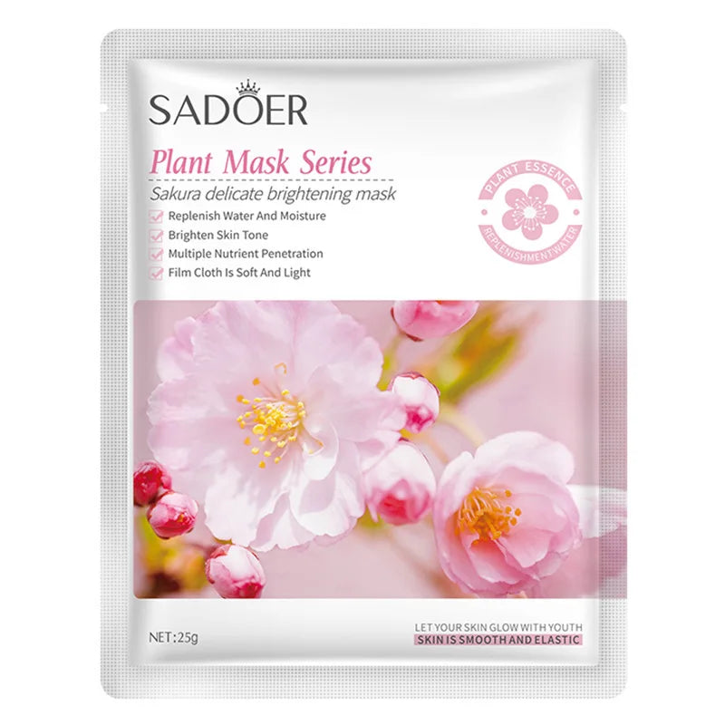 20 Pieces Plant Fruit Mask Sheets Set Hyaluronic Acid Rice Ginseng Broccoli Lavender Whitening Anti-wrinkle Skin Care-Health Wisdom™