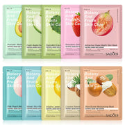 20 Pieces Plant Fruit Mask Sheets Set Hyaluronic Acid Rice Ginseng Broccoli Lavender Whitening Anti-wrinkle Skin Care-Health Wisdom™