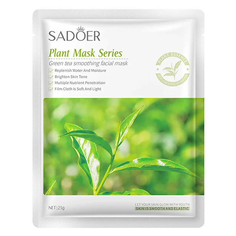 20 Pieces Plant Fruit Mask Sheets Set Hyaluronic Acid Rice Ginseng Broccoli Lavender Whitening Anti-wrinkle Skin Care-Health Wisdom™