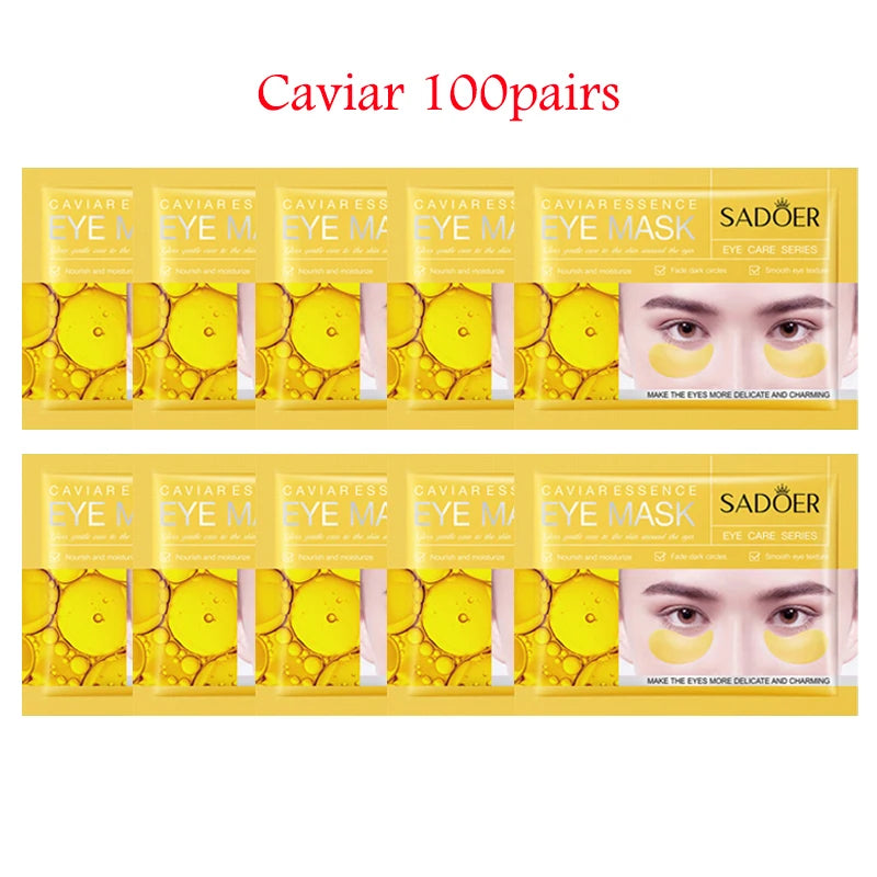 200pcs=100pairs Crystal Collagen Eye Mask Moisturizing Anti Dark Circles Eye Bags Anti-wrinkle Eye Patches Skin Care for Eyes-Health Wisdom™