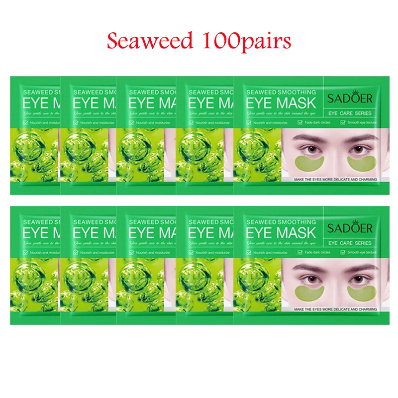 200pcs=100pairs Crystal Collagen Eye Mask Moisturizing Anti Dark Circles Eye Bags Anti-wrinkle Eye Patches Skin Care for Eyes-Health Wisdom™