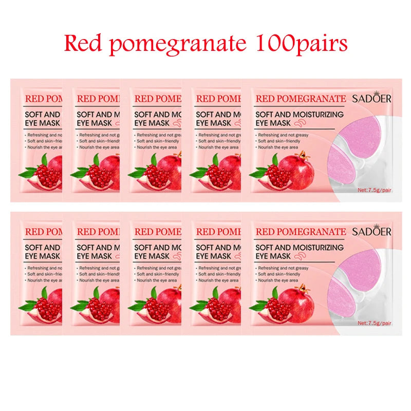 200pcs=100pairs Crystal Collagen Eye Mask Moisturizing Anti Dark Circles Eye Bags Anti-wrinkle Eye Patches Skin Care for Eyes-Health Wisdom™