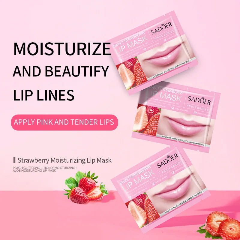 20Pcs Fruit Moisturizing Collagen Lip Mask Hydrating Repair Lips Care Moisturizer Lips Plump Gel Skincare Smoothing Lip Patches-Health Wisdom™