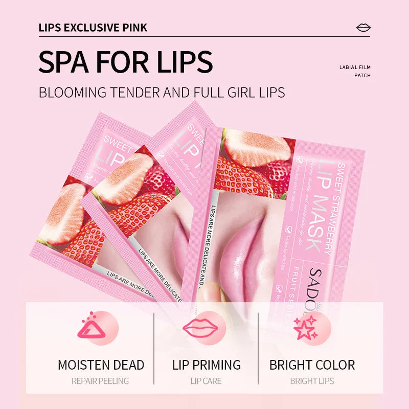 20Pcs Fruit Moisturizing Collagen Lip Mask Hydrating Repair Lips Care Moisturizer Lips Plump Gel Skincare Smoothing Lip Patches-Health Wisdom™