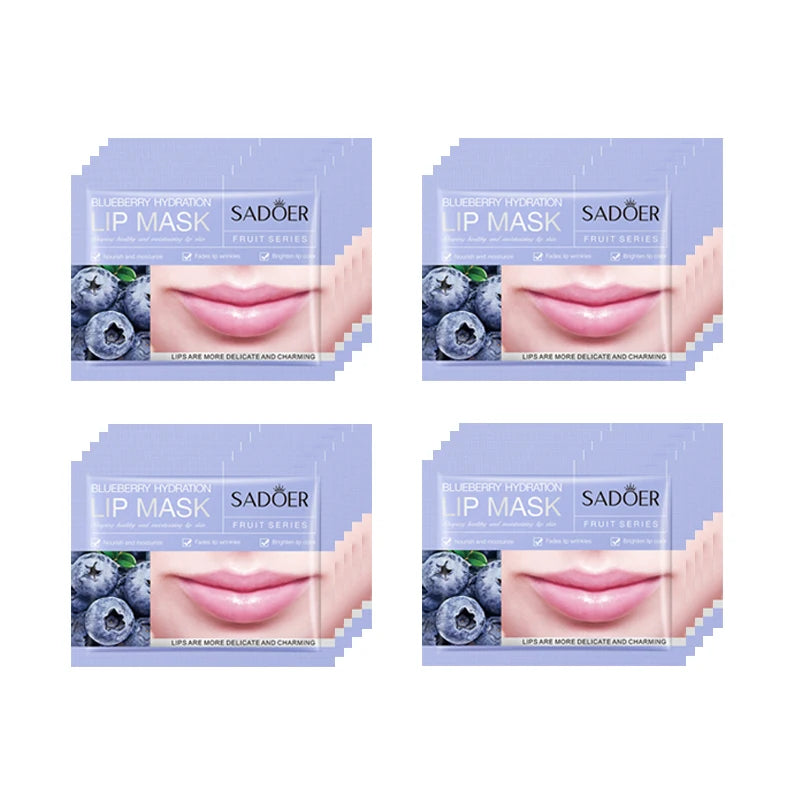 20Pcs Fruit Moisturizing Collagen Lip Mask Hydrating Repair Lips Care Moisturizer Lips Plump Gel Skincare Smoothing Lip Patches-Health Wisdom™