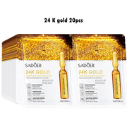 20pcs 24K Gold Vitamin C Hyaluronic Acid Face Mask Moisturizing skincare Anti Wrinkle Whitening Facial Masks Skin Care Products-Health Wisdom™