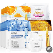 20pcs 24K Gold Vitamin C Hyaluronic Acid Face Mask Moisturizing skincare Anti Wrinkle Whitening Facial Masks Skin Care Products-Health Wisdom™