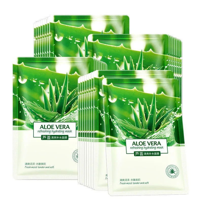 20pcs Aloe Seaweed Face Mask skincare Moisturizing Anti-Aging Face Sheet Mask Facial Masks Beauty Facial Skin Care Products-Health Wisdom™