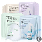 20pcs BIOAQUA Centella Collagen Face Mask Moisturizing Refreshing Sheet Masks Hyaluronic Acid Facial Mask Skin Care Products-Health Wisdom™