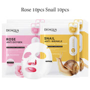 20pcs BIOAQUA Snail Hyaluronic Acid Face Mask skincare Moisturizing Anti Wrinkle Whitening Facial Masks Face Skin Care Products-Health Wisdom™