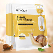 20pcs BIOAQUA Snail Hyaluronic Acid Face Mask skincare Moisturizing Anti Wrinkle Whitening Facial Masks Face Skin Care Products-Health Wisdom™