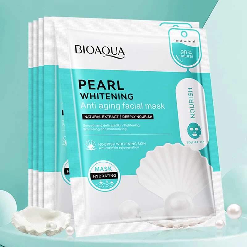 20pcs BIOAQUA Snail Hyaluronic Acid Face Mask skincare Moisturizing Anti Wrinkle Whitening Facial Masks Face Skin Care Products-Health Wisdom™